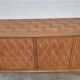 Enfilade 4 portes 1950-1960 pieds compas merisier