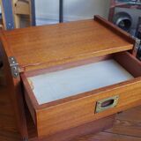 Table de chevet marine de bateau vintage 70's