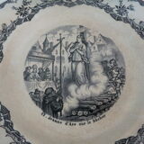 Jeanne d'Arc decorative plate on the bucher