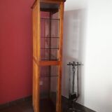 Cherry wood display cabinet with 6 adjustable glass shelves – Drimmer brand