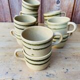 Coffee set in Sarreguemines sandstone.