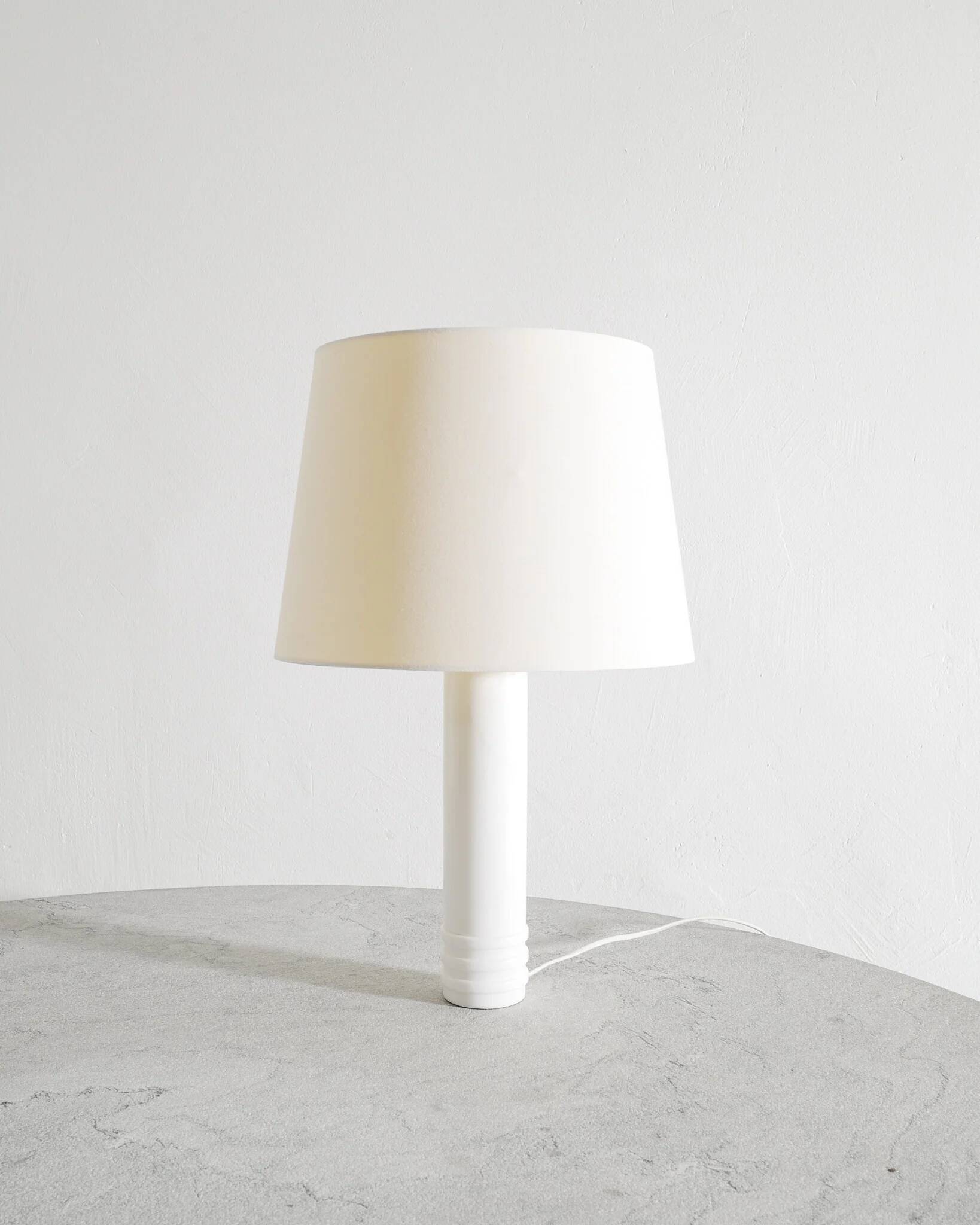 Swedish Mid Century Cylindrical Marble Lamp by Bergboms, 1960s
