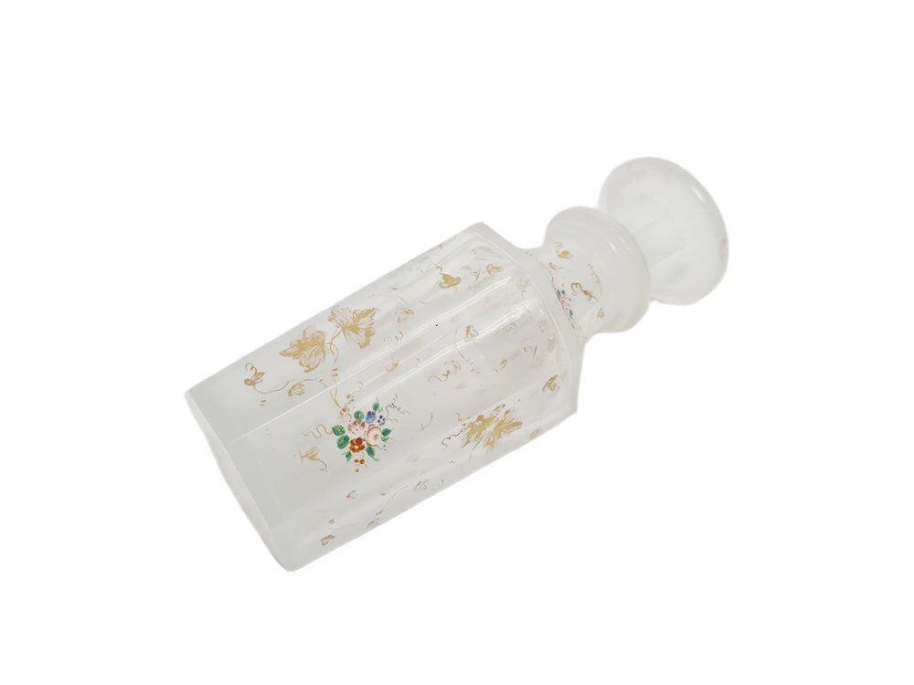 Biedermeier white glass carafe, Austria, 1890s