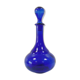 Antique decanter made of cobalt blue glass