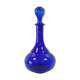 Carafe ancienne en verre bleu cobalt