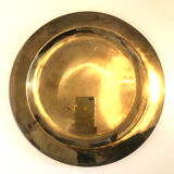 Old gilded brass tray