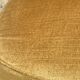 Paire de fauteuils crapaud vintage en velours jaune d’or
