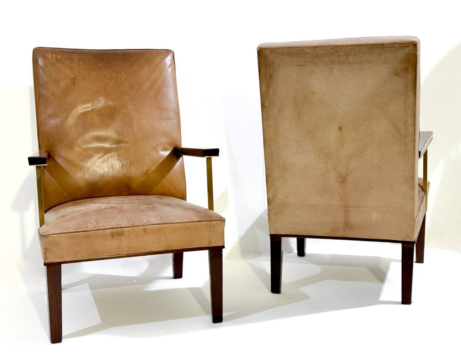Paire de fauteuils modernes du milieu du siècle, vers 1950