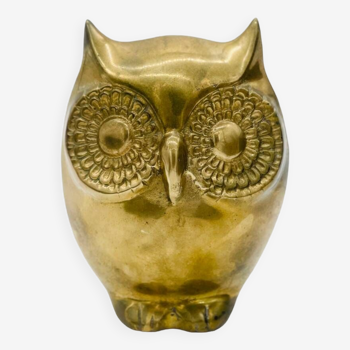 Owl statue / Bronze bookend owl - France Regina 1960