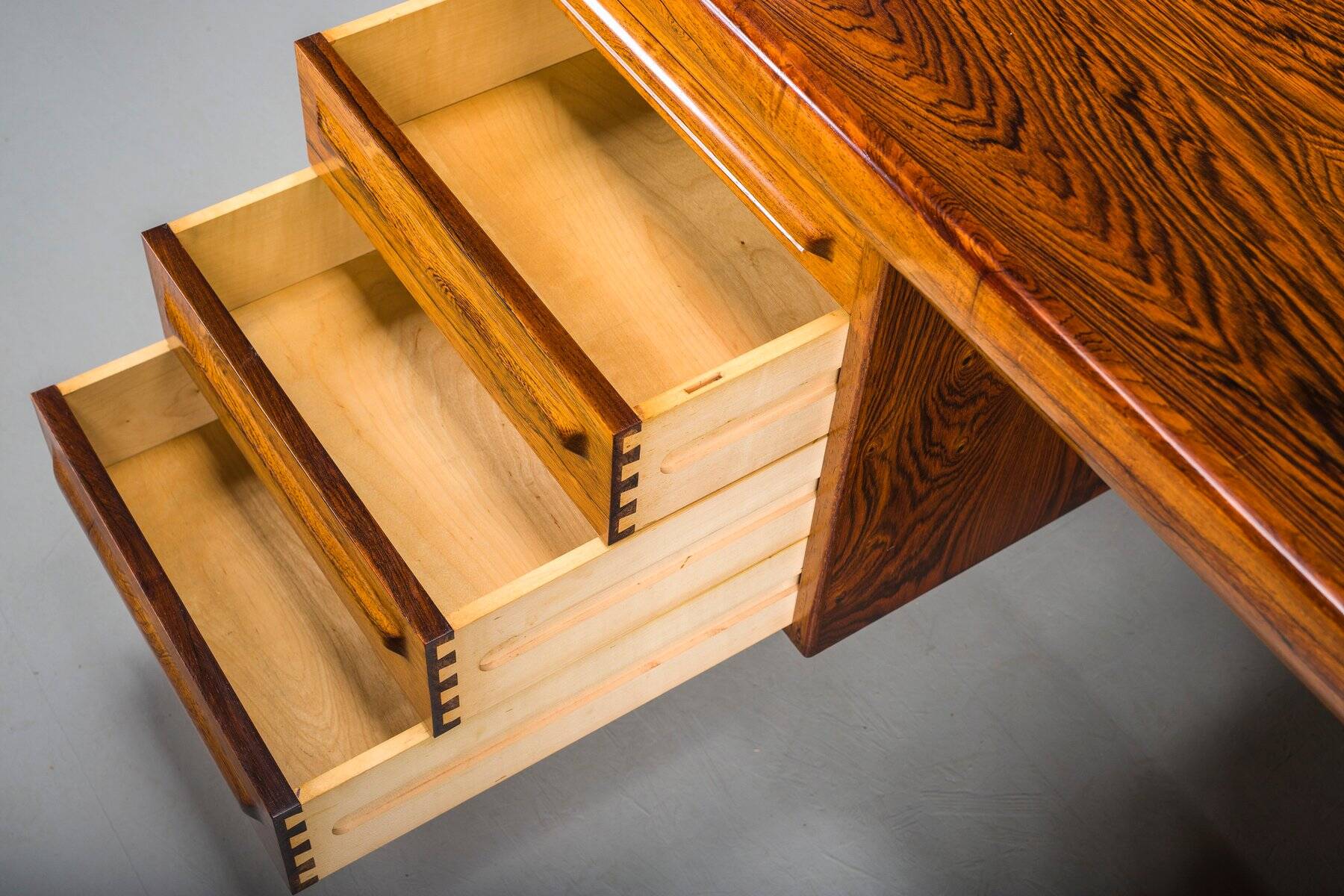 Danish modern executive desk by Ib Kofod Larsen for Faarup Møbelfabrik, 1960