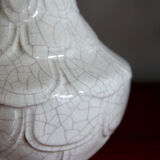 Old cracked ceramic table lamp