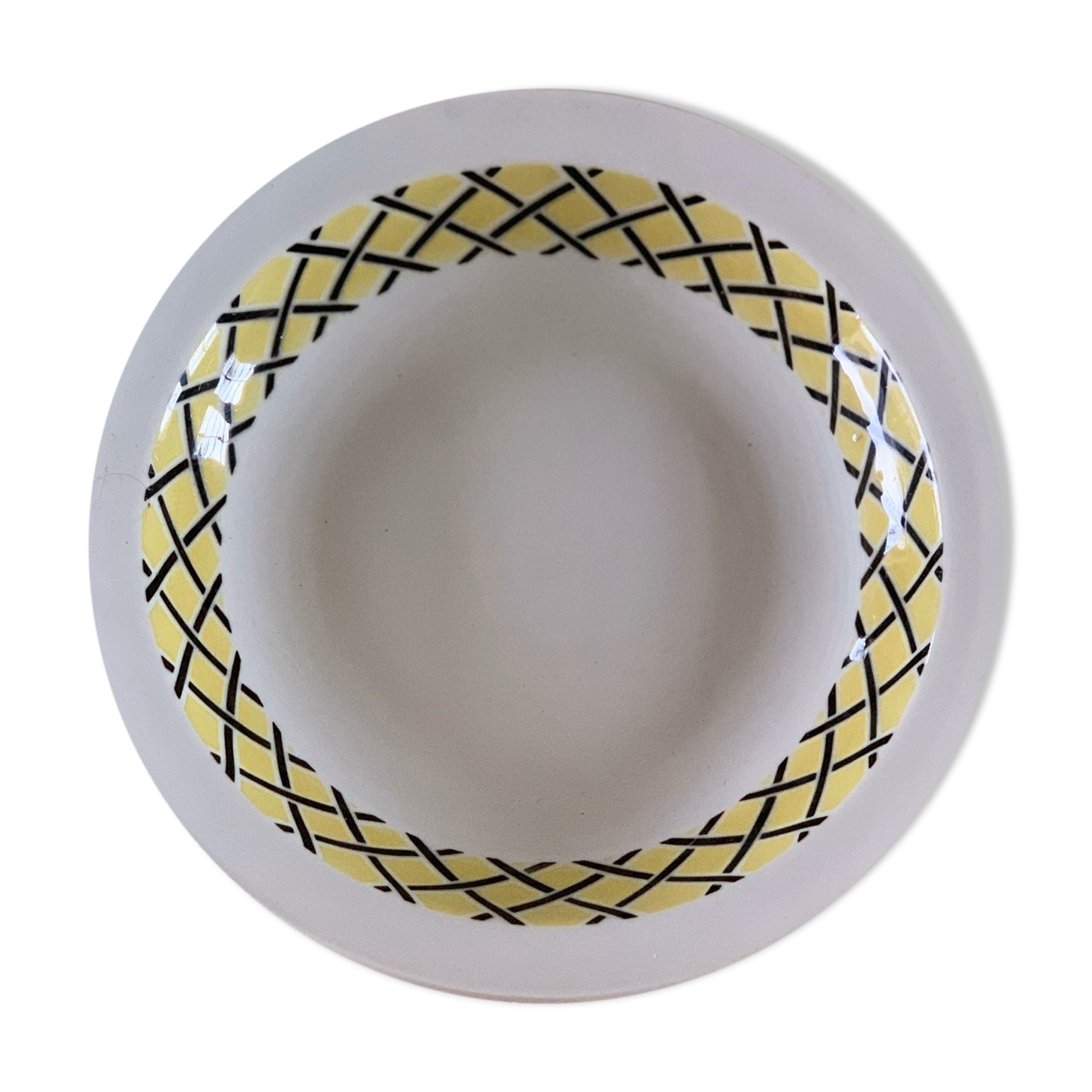 Hollow round dish Badonviller 1950