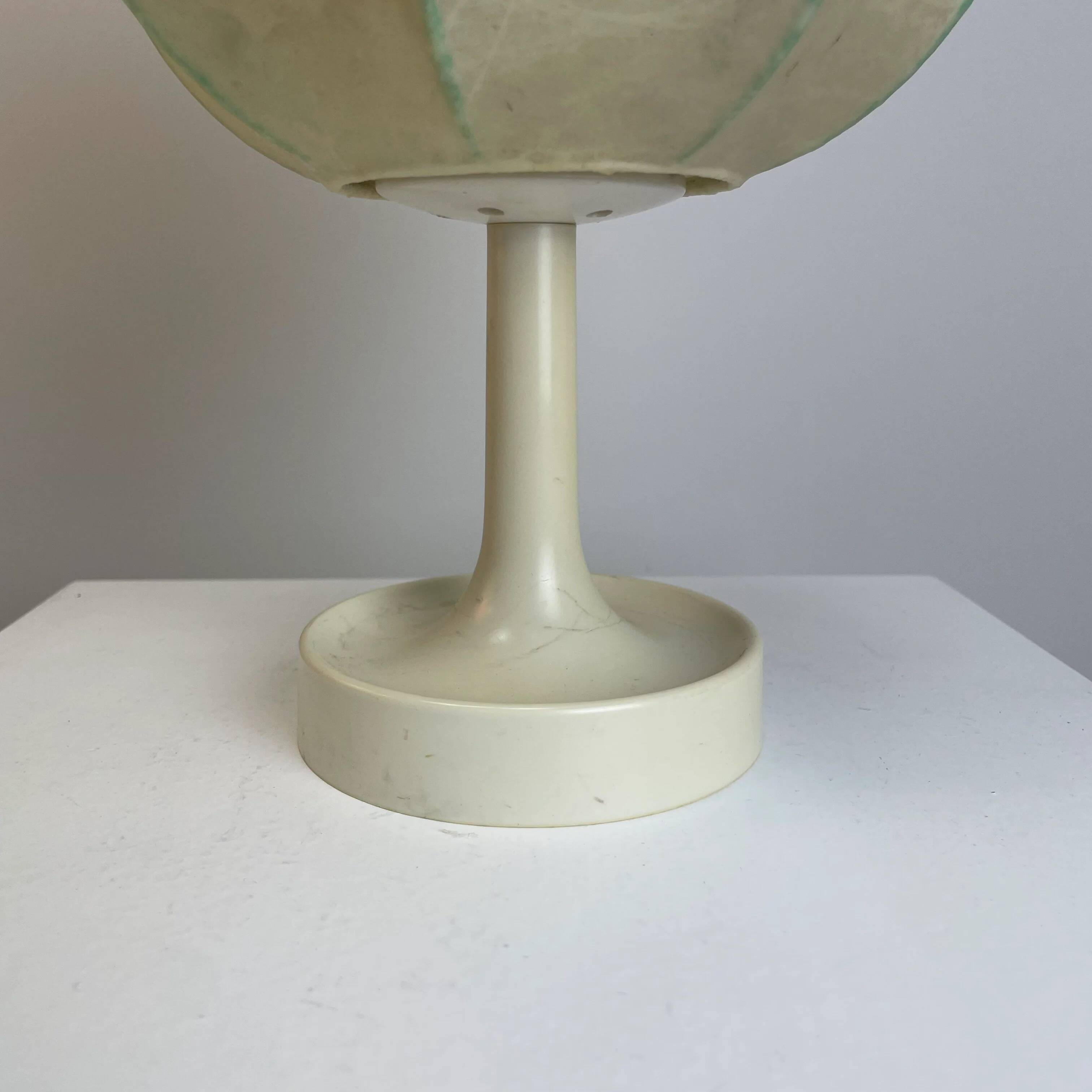 Paire de lampes de table cocoon par Goldkant Leuchten 1960