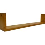 Vintage wooden wall rack bookshelf in pine