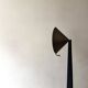 Vintage chrome metal cone floor lamp, adjustable, Ikea 1980.
