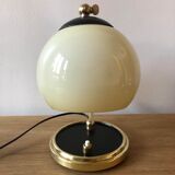 Old lamp articulated with opaline