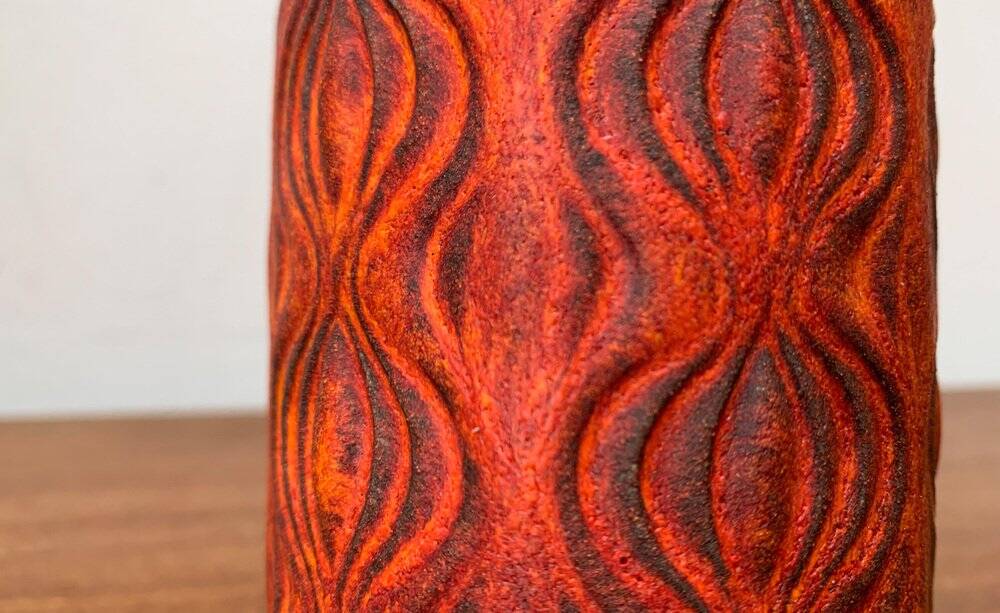 West German pottery vase WGP from the mid-century by Scheurich, 1960s.