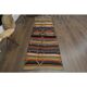 1970s Vintage Turkish Oushak Handmade  Colorful Runner Rug 84x275