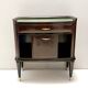 Ebonized Walnut and Beech Nightstands, Tomaso Buzzi Style, 1950s