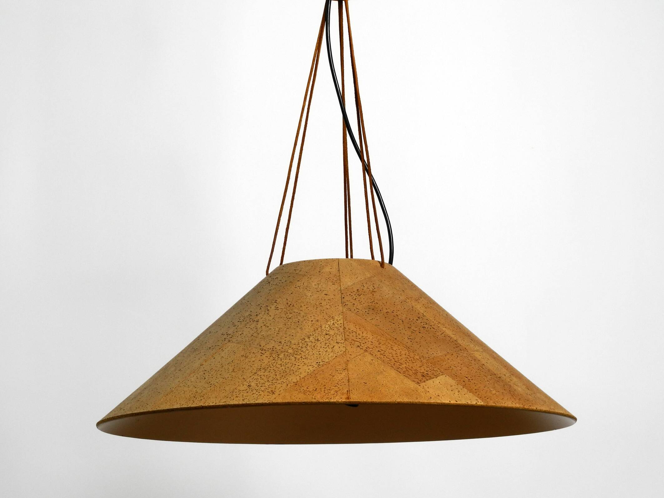 1970s cork ceiling lamp by M-Design | by Willhelm Zanoth and Ingo Maurer