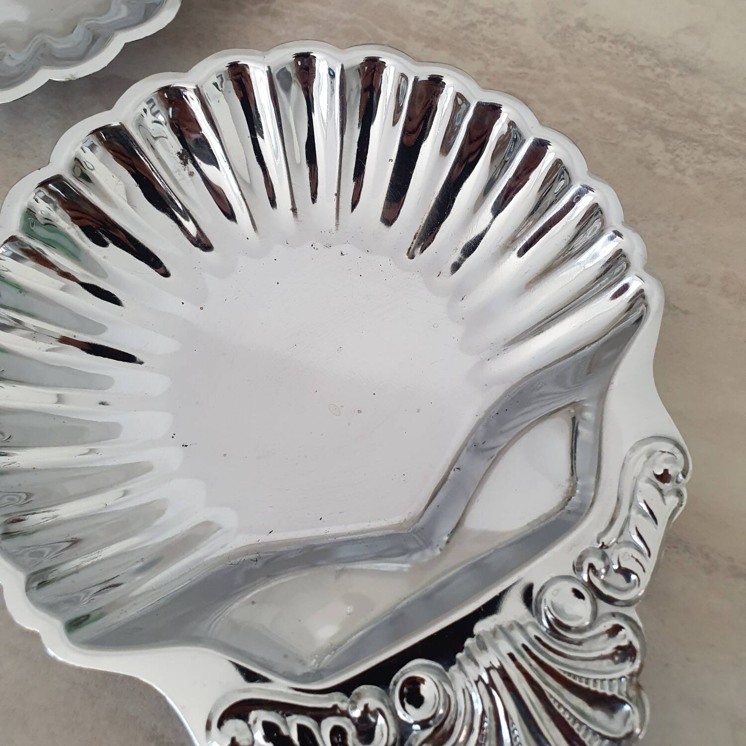 Coupelles / Vide poche Coquille Saint Jacques en inox
