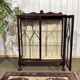 1930s English display cabinet in mahogany