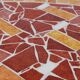 Artist mosaic table K. Theessen coffee table vintage