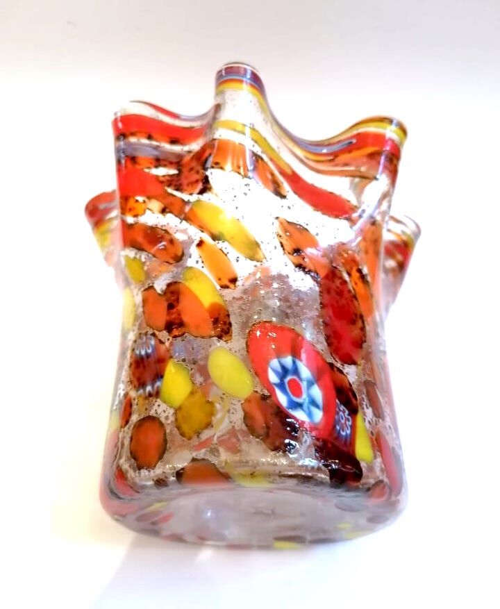Murano Fazzoletto vase or handkerchief