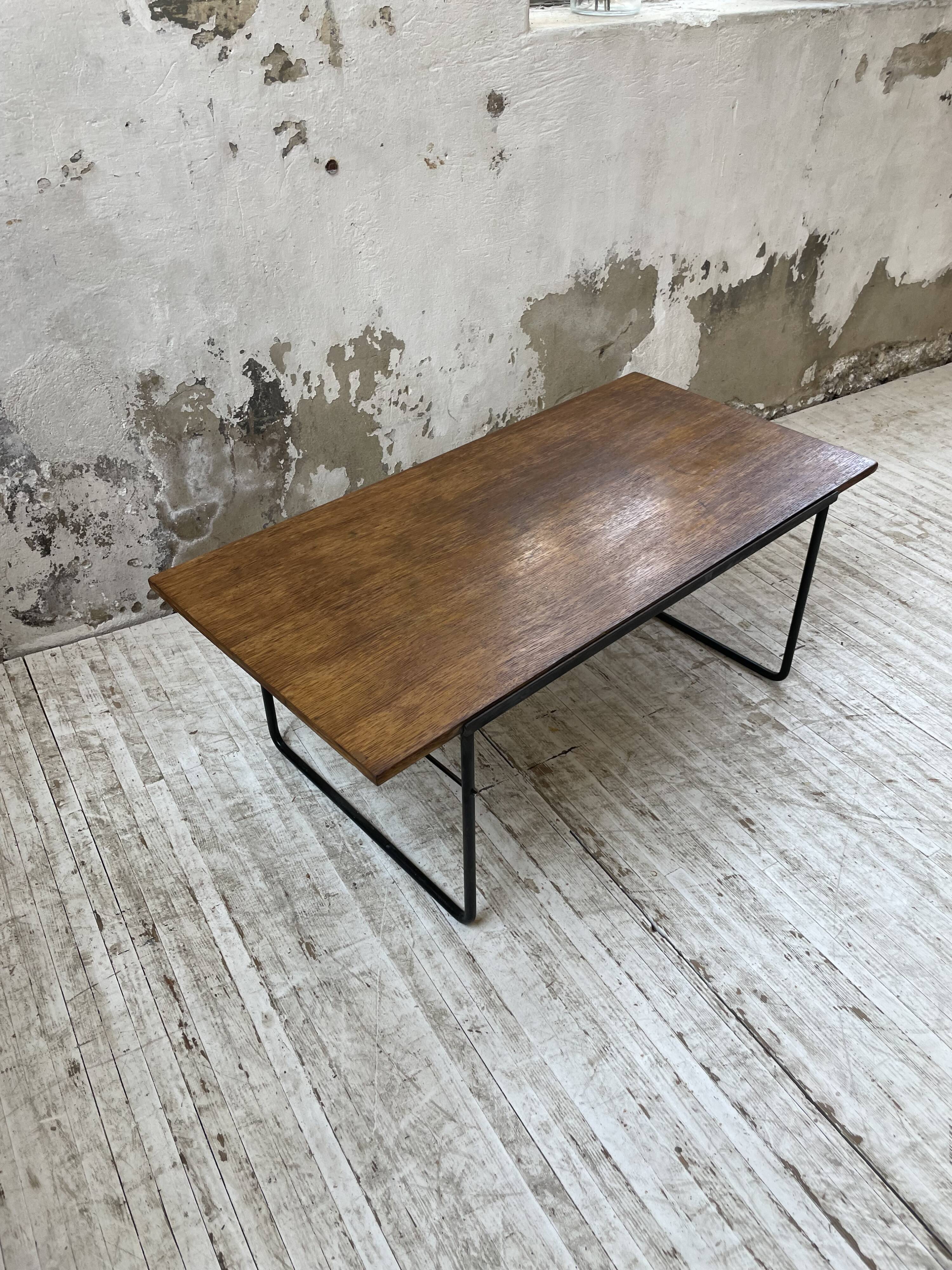 50s modernist oak coffee table
