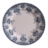 Flat plate from Saint-Amand and Hamage with Spring decoration.