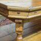 19th-century work table in English pine.