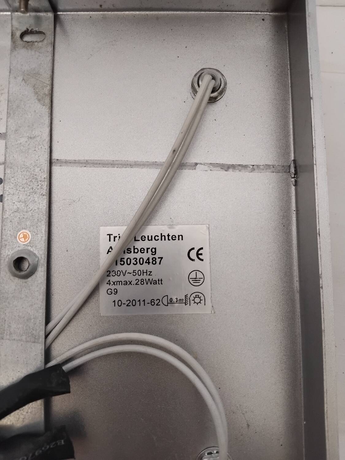 Paire de plafonnier en métal