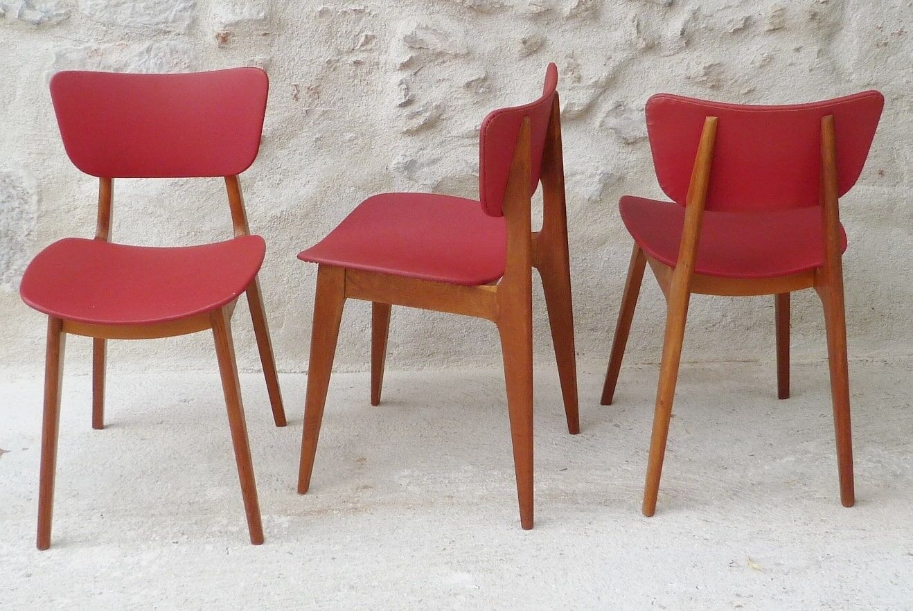 Set of 3 vintage chairs