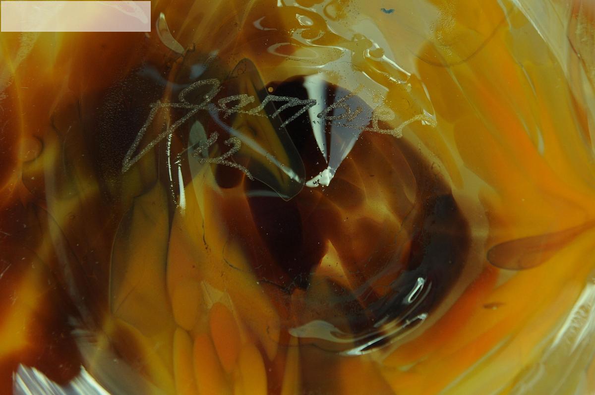 Jean Luc Gambier (1948) - vase en verre soufflé
