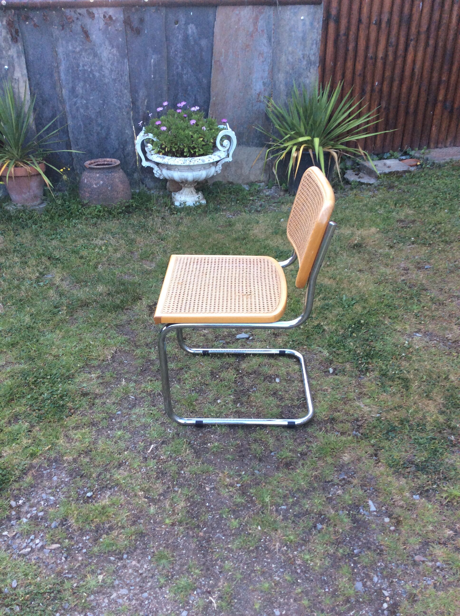 Vintage chair cannée Cesca Marcel Breuer B32