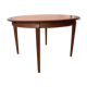Table ronde scandinave palissandre à rallonge