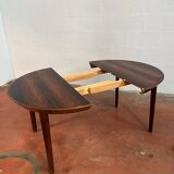 Ole HALD round table model "33" with double extension Denmark 1960