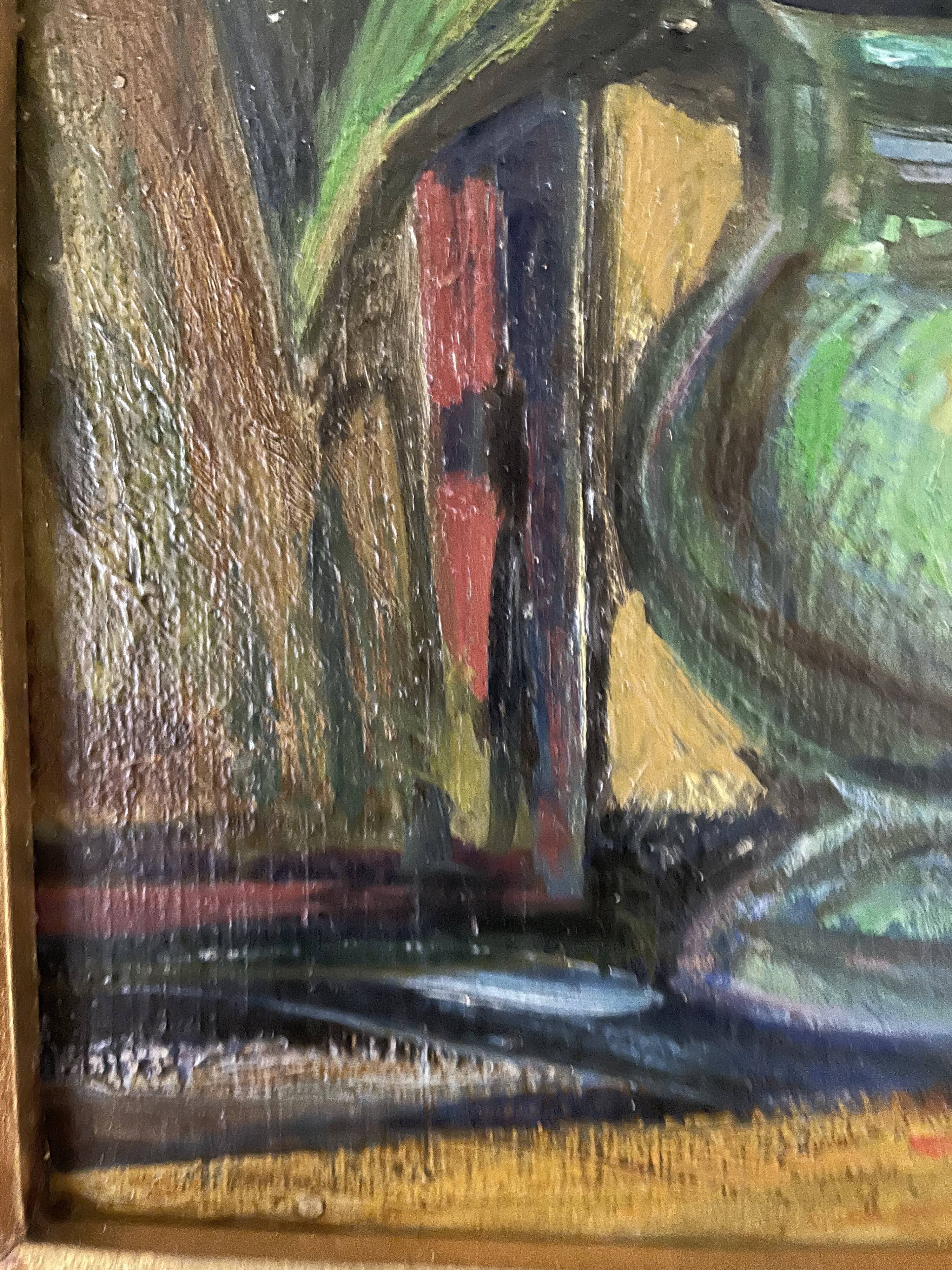 Peinture encadrée bouquet de fleurs