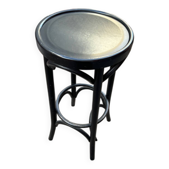 Tabouret de bar en bois cintré noir style Thonet