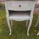 Pair of 1-drawer bedside tables, Louis XV style, Luxembourg green
