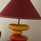 François pebble brown lamp