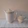 Service café-thé doré Lanternier Limoges, années 1950