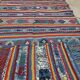 Kilim multicolore fait à la main 100x200cm