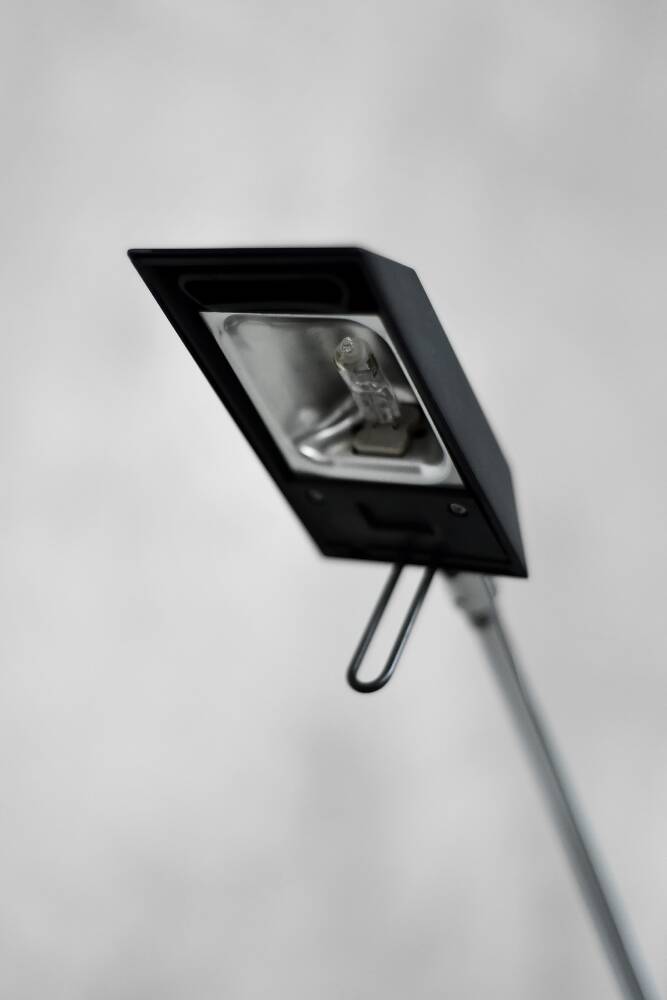 Mid-Century Modern Minimalist Black Desk Lamp by Massive, Belgium, 1980s
