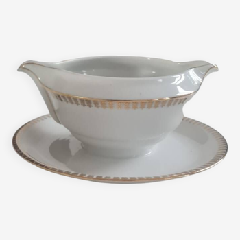 Limoges porcelain gravy boat