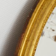 Mirror medallion Napoleon III oval 19th 90 x 60 style Louis XVI