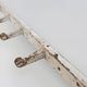 Industrial White Wall Mounted Coat Rack in Wood, Belgium, 1920s