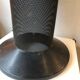 Tabouret ou pouf vintage en tôle perforée vers 1950