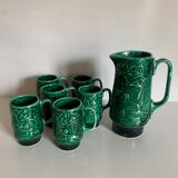 Service at orangeade art deco ceramic