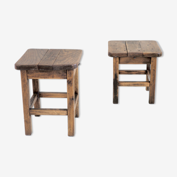 Pair of maquignon stools, France 1950